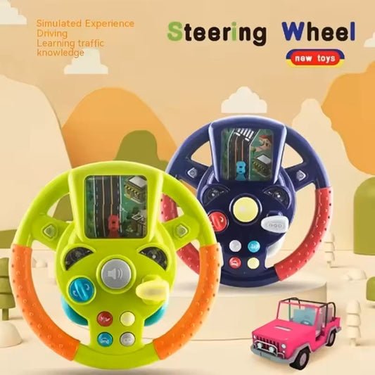 🚗 Children’s Steering Wheel Toy – Electric Baby Stroller Simulation & Early Education Puzzle Game 🚗