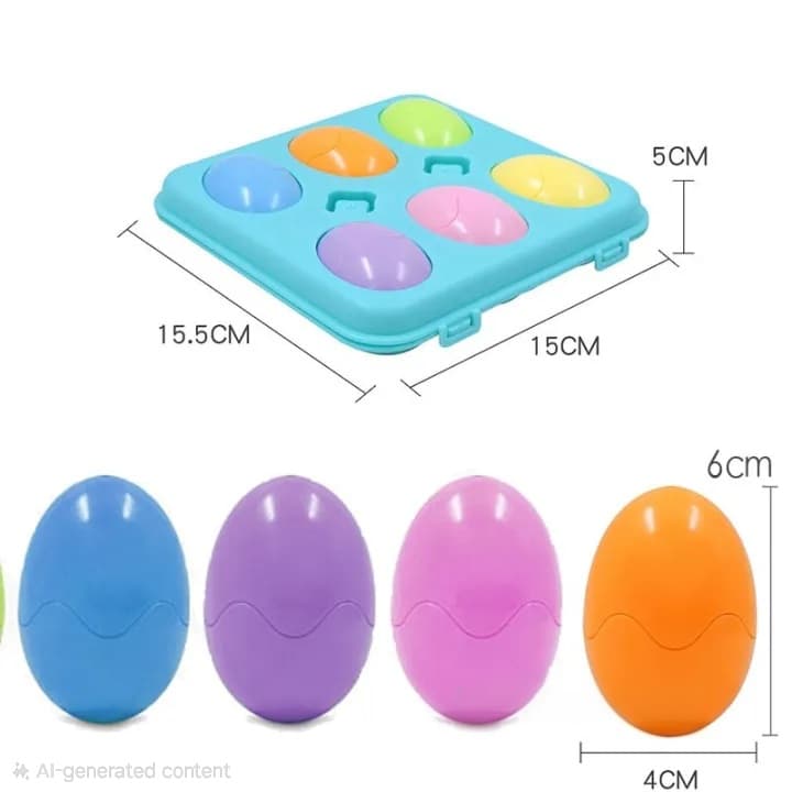 Colour Matching Eggs Shape Puzzle Toy for Kids