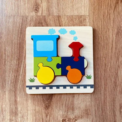 Wooden Transport Puzzles – Fun & Educational Toy for Toddlers! 🚌