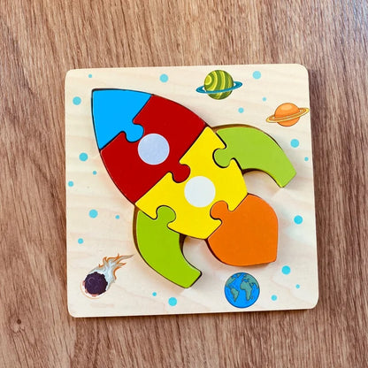 Wooden Transport Puzzles – Fun & Educational Toy for Toddlers! 🚌