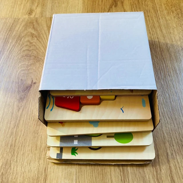 Wooden Transport Puzzles – Fun & Educational Toy for Toddlers! 🚌